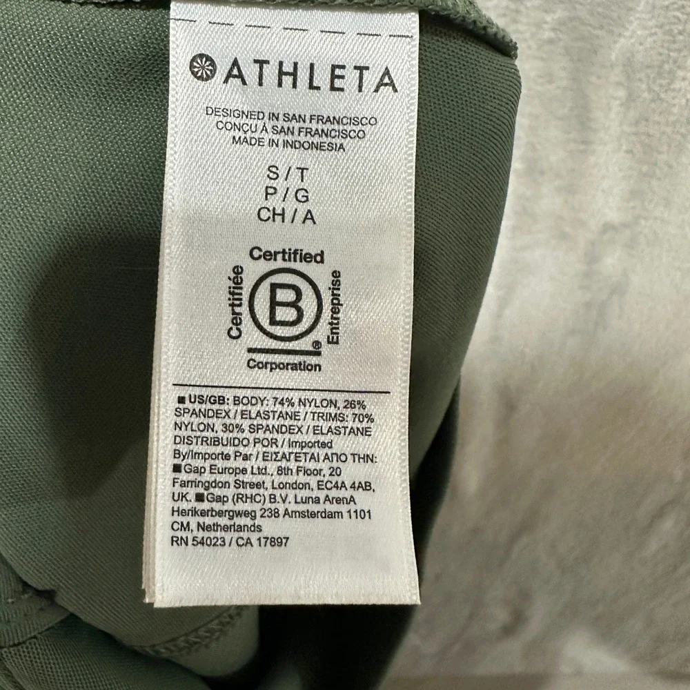 Athleta Trekkie North Jogger Pants Green Small Tall S/T Hiking Outdoor Active - Picture 4 of 7